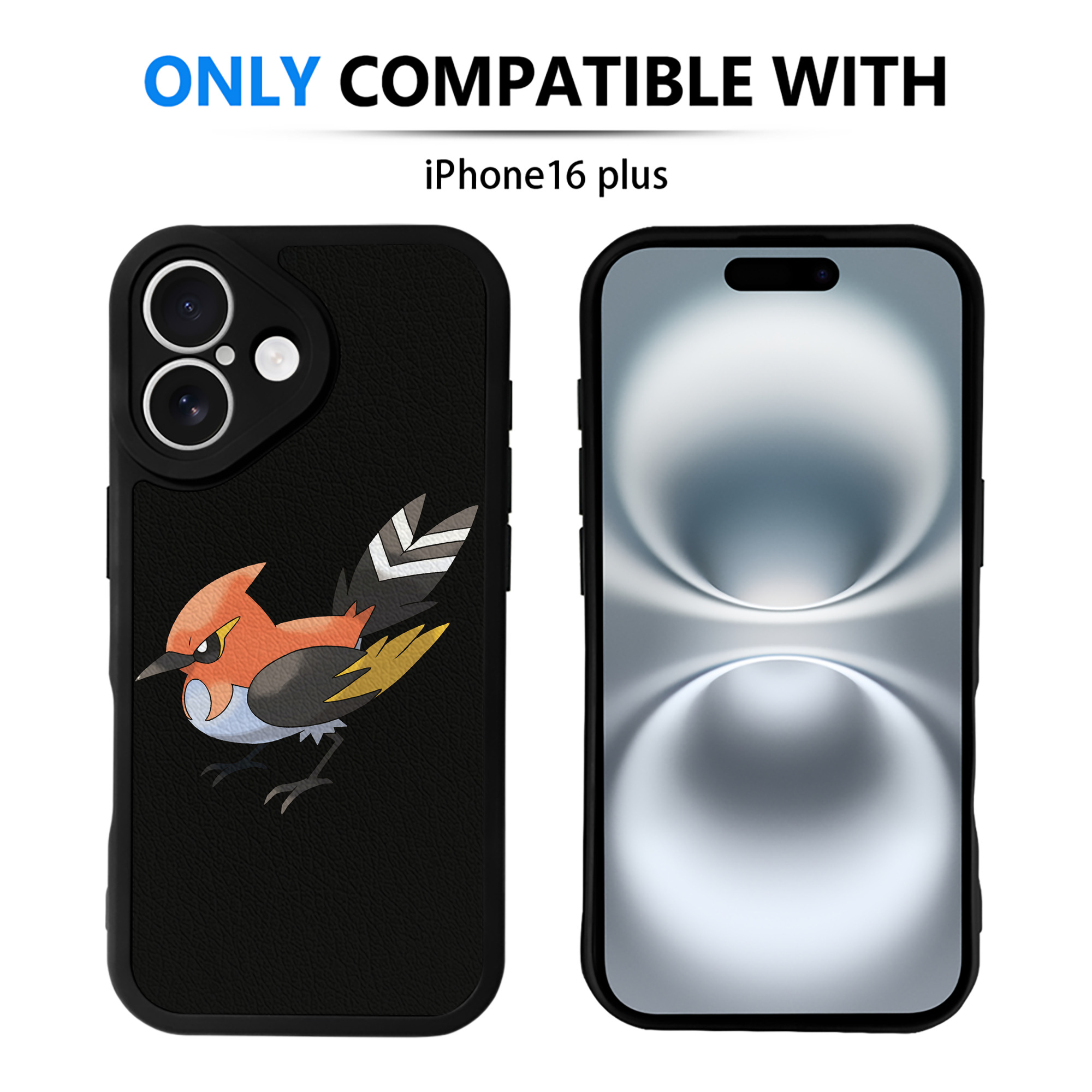 （画像用） ポケットモンスター Pokémon 【iPhone 16シリーズ対応】シリコンスマホケース（レザー調） 材質：シリコン